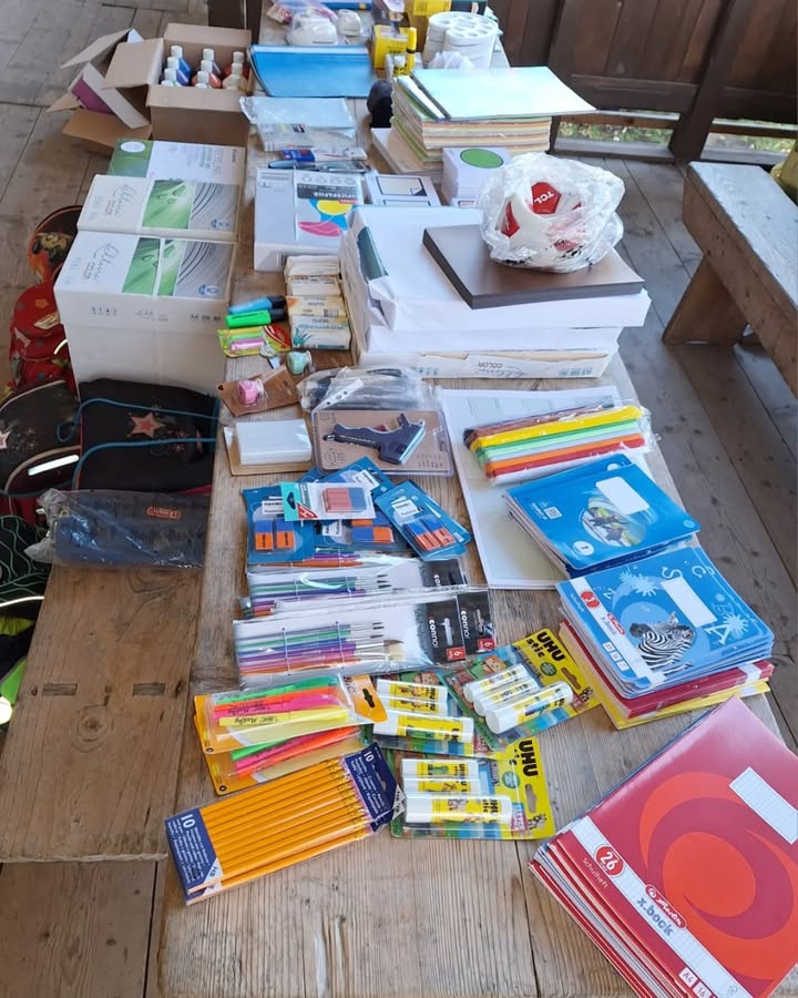 Last week, we were able to deliver the requested materials to the teacher